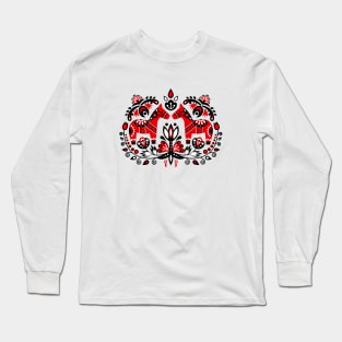 Dala Horse Folk Ornament Long Sleeve T-Shirt